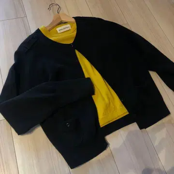 캐반 가디건 블랙 프리 사이즈