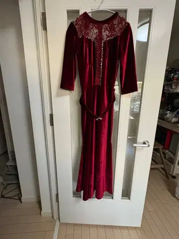 아르헨티나 탱고 벨로아 백 레이스 드레스