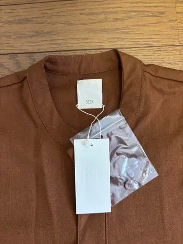 SEEK Erme 브라운 셔츠 원피스 긴팔