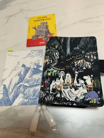 무민 수첩 커버 책받침 포함