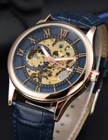 자동 와인딩 손목시계 스켈레톤