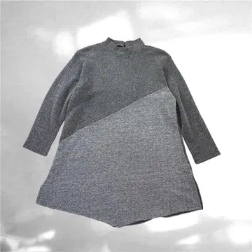 Fashion bazaar 이탈리아제 헤링본 튜닉 니트 스웨터