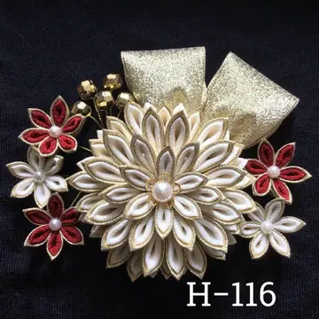 츠마미자이쿠 머리 장식 결혼식 성인식 졸업식 사전 촬영