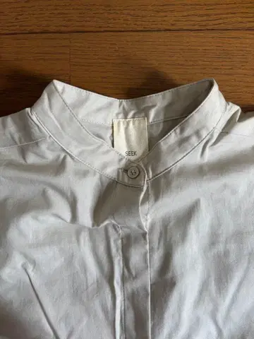 SEEK 화이트 셔츠 원피스 긴팔