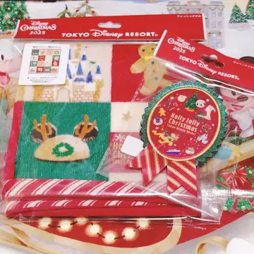 디즈니 크리스마스 2025 워시 타월 와펜 액세서리