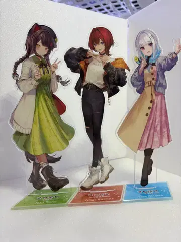 니지산지 산바카 아크릴 스탠드 3체 세트