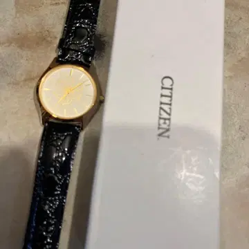 CITIZEN 아날로그 손목시계 골드/블랙