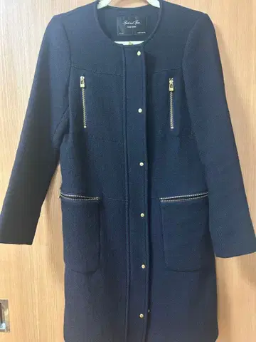 Spick and Span 네이비 노카라 자켓