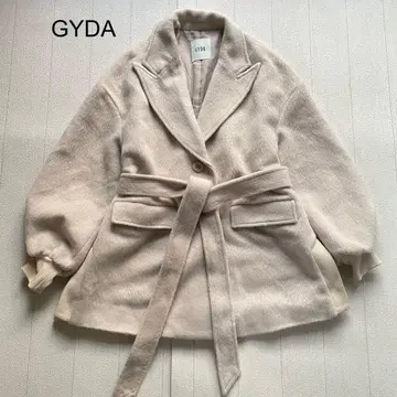 GYDA 디자인 샤기 코트 아이보리 F