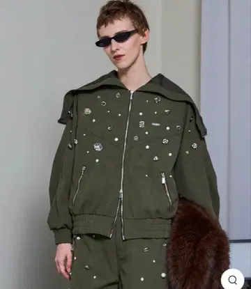 Vegan Leather Bijou Hoodie