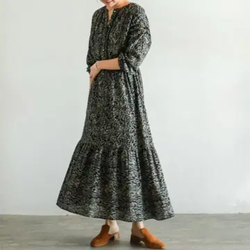 NOMBREIMPAIR 미니 꽃무늬 롱 원피스