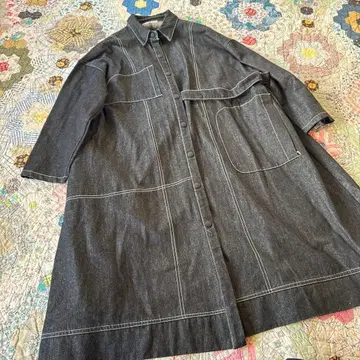 Silent worth vintage 라이크 빅 루즈 데님 코트