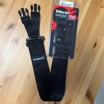 DiMarzio ClipLock 스트랩 블랙