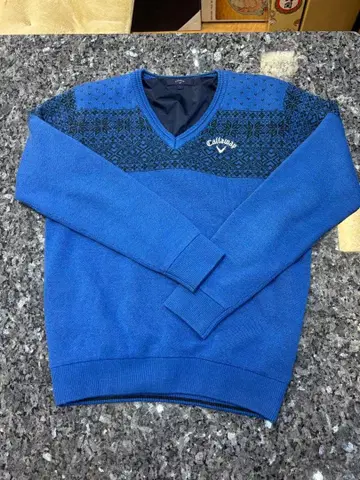 캘러웨이 노르딕 무늬 안감 부착 방풍 니트 캘러웨이 L 7-114