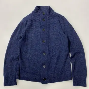 JOSEPH HOMME 절개 울 니트 가디건 네이비