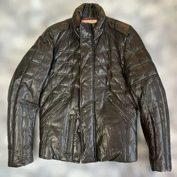 AVIREX 퀼팅 가죽 자켓 M 사이즈