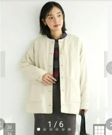 Green Parks 얇은 충전솜 블루종 자켓