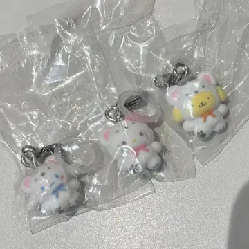 산리오 복슬복슬 스노우 메지루시 액세서리