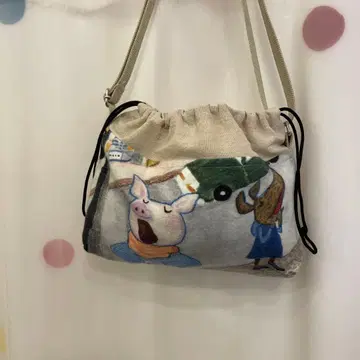 알베로베로 원단을 사용한 숄더백 미사용 새상품