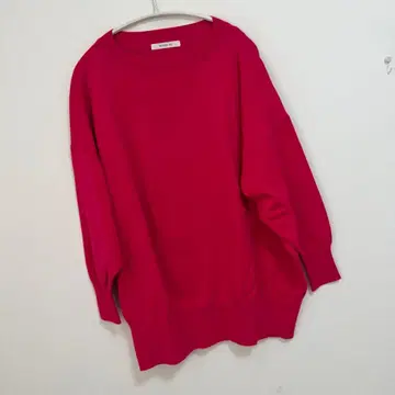 Rouge vif 크루넥 오버 풀오버