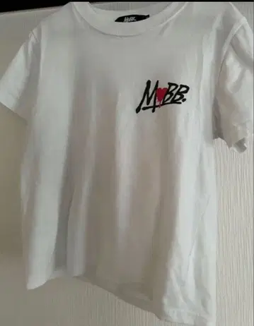 MOBB 하트 디자인 T셔츠 S