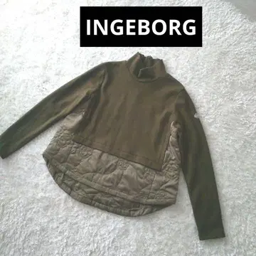 INGEBORG 잉게보그 까멜리아 퀼트 x 압축 저지 블라우스