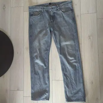 BOSS 그레이 데님 팬츠 스트레이트 34 사이즈