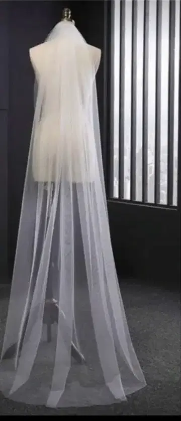 촬영용 홑겹 웨딩 베일