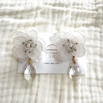 paru amour 파루아무르 불투명 유리풍 귀찌 결혼식 브라이덜