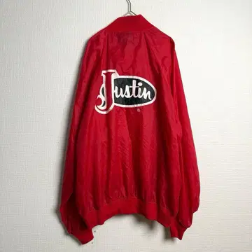 327 Justin Logo Nylon Stadium Jacket XL