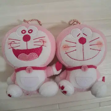 사쿠라 도라에몽 마스코트 키링 봉제 인형 한정품