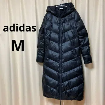 adidas M 롱 다운 벤치 코트 블랙