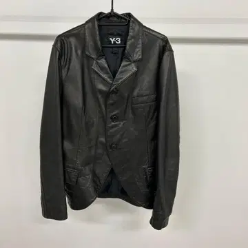 Y-3 블랙 가죽 자켓 XS 레어 테일러드 자켓 상의