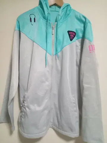 하츠네 미쿠 저지 후드티 프리 사이즈