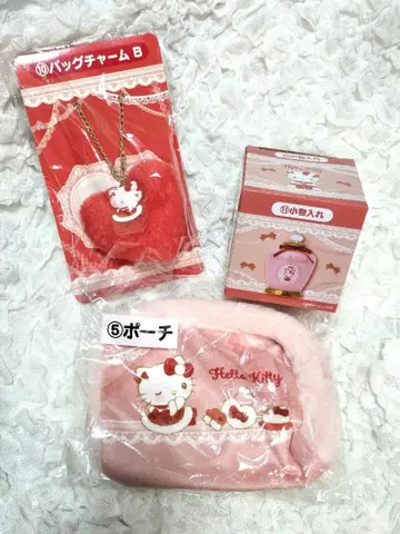 키티 복권 백참 파우치 소품함 세트