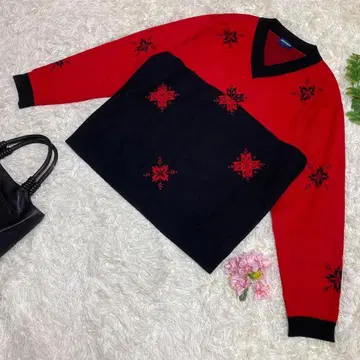 컨디션 최상 GUESS 게스 니트 빨검 남성용 USA 아크릴 울 L 상당