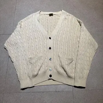Changing partner 가디건 스웨터 케이블 니트 M