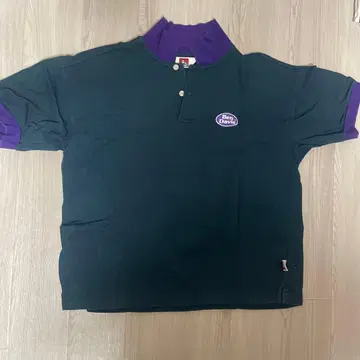 벤 데이비스 피케 셔츠 M 블랙/보라색