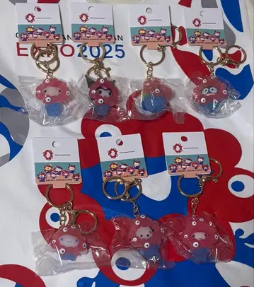 EXPO2025 산리오 미야쿠미야쿠 변신 키링 클리어 7개