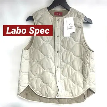 할인 새상품 Labo Spec 퀼팅 베스트 L 아이보리 발수 슬림
