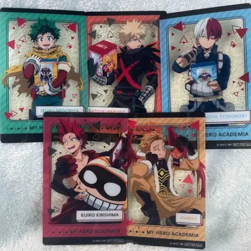나의 히어로 아카데미아 남코 한정판 혜택 클리어 카드 노멀 5종 세트