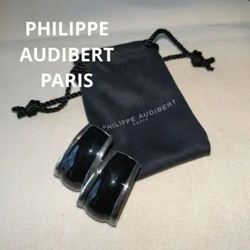 PHILIPPE AUDIBERT 새상품급 귀걸이 양쪽 블랙 수납 가방