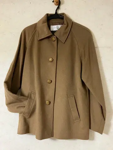 RIGEL 베이지 울 피코트