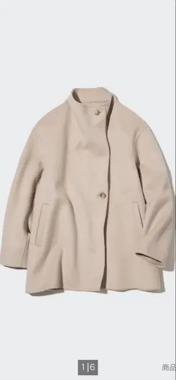 유니클로 더블 페이스 숏코트 새상품