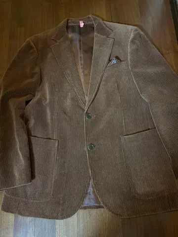 브라운 코듀로이 테일러드 자켓