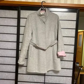 그레이 울 혼방 코트 M 사이즈