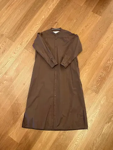 TICCA 브라운 롱 셔츠 원피스 F 사이즈