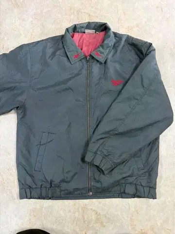 [레어] 리복 나일론 자켓 워크 자켓 그레이