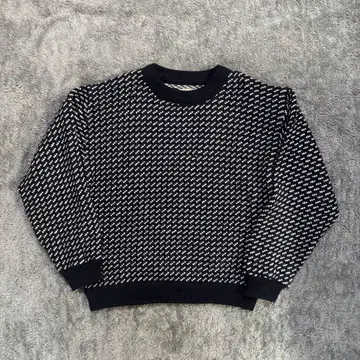 [80s] L.L.Bean (M) 노르웨이산 바즈아이 니트 네이비