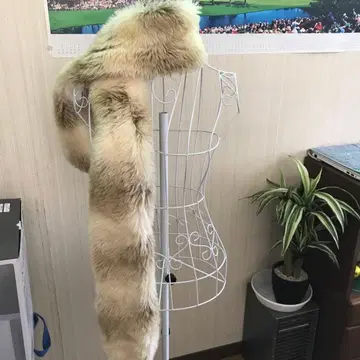 시모키타자와 셀렉샵에서 구매한 귀여운 인조 모피 롱 머플러